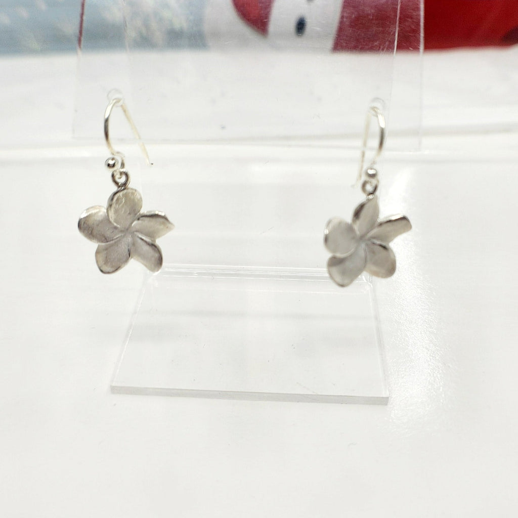 925 Sterling Silver Flower Dangle Earrings