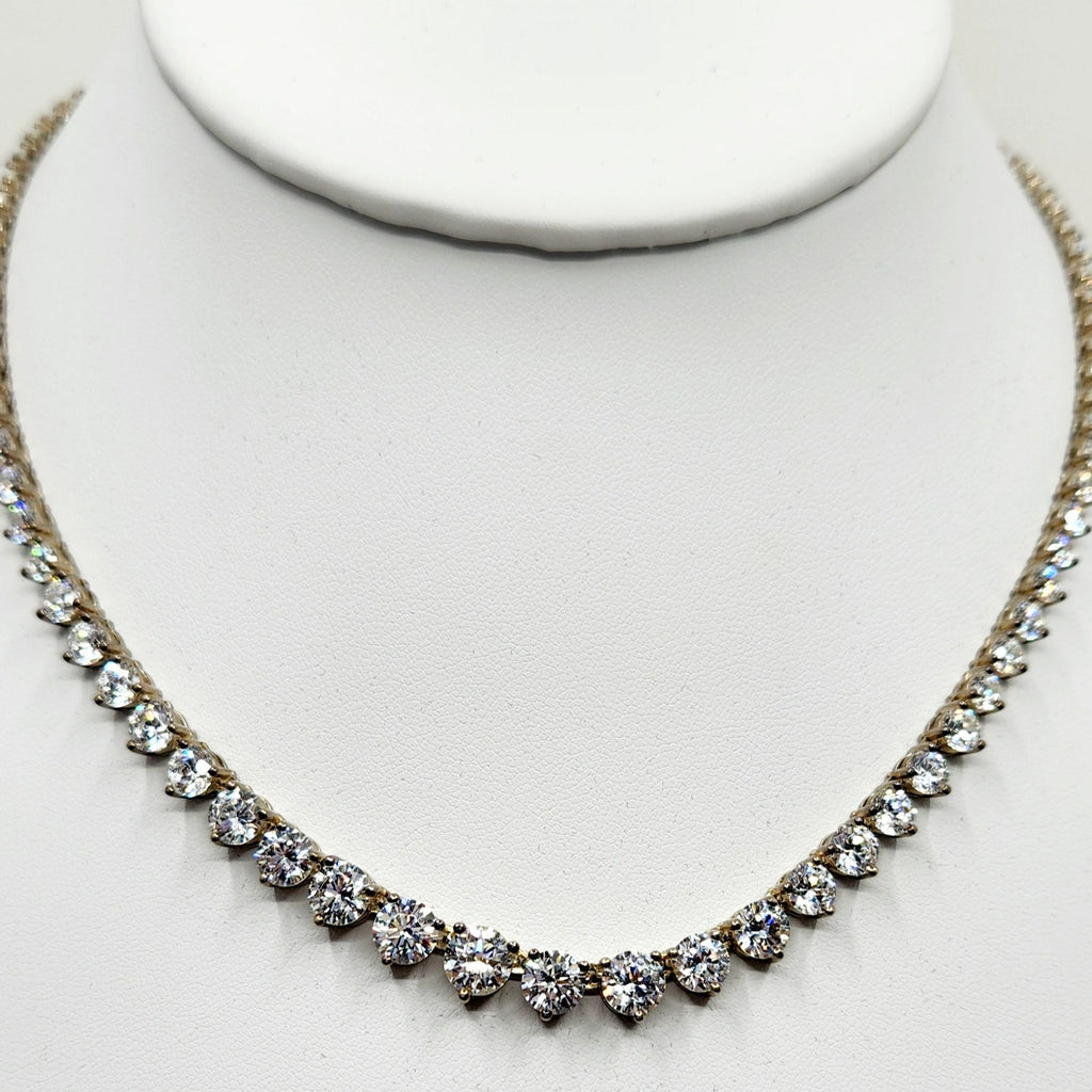 925 sterling silver tennis Necklace