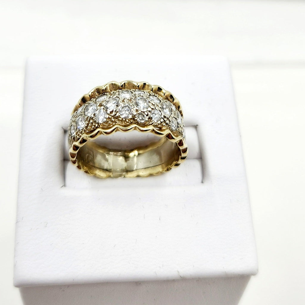 14K YELLOW GOLD DIAMOND BAND