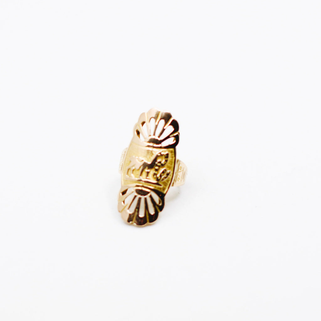 18k Yellow Gold Camel Design Ring